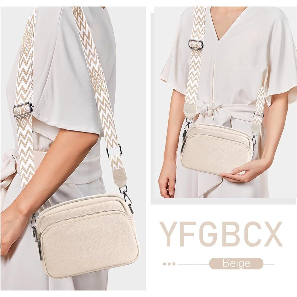 Genuine Leather Crossbody Bag Small Shoulder Purse Trendy Everyday Use - Picture 6 of 6